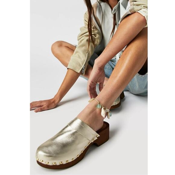 Free People Shell Bohemian Beach Summer Collected Anklet in Sage Green NWT Boho - Picture 10 of 12